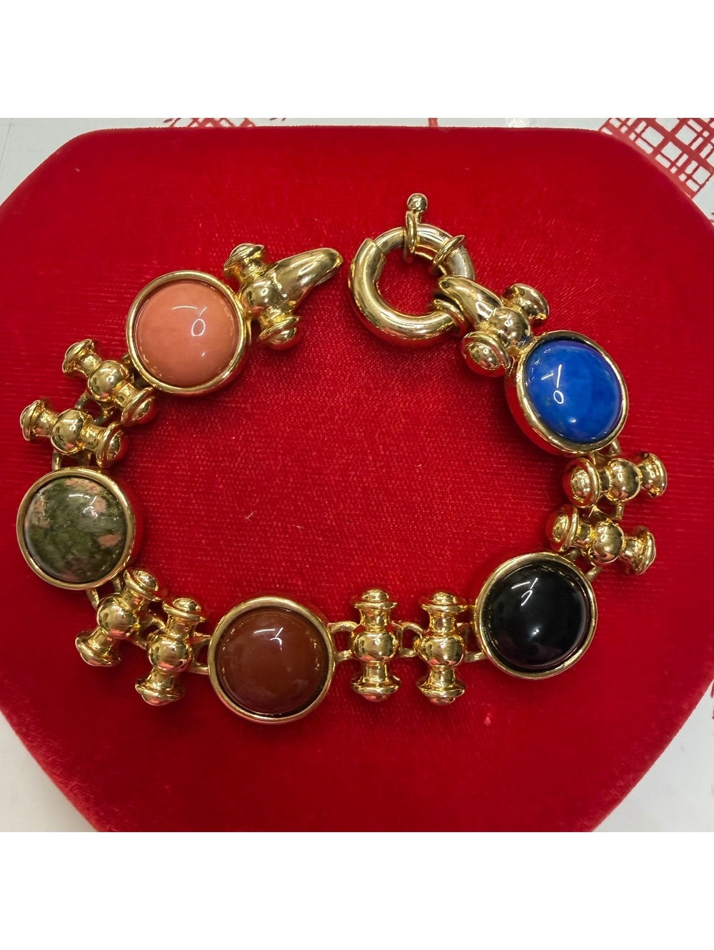 Joan Rivers chunky multicolored bracelet vintage